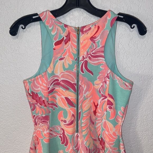 Lilly Pulitzer Cove Poolside Blue Love Birds Dress Size XS - Picture 5 of 11